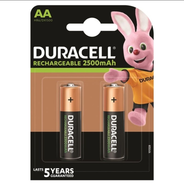 Piles Rechargeables AA HR6 2500 mAh - Duracell