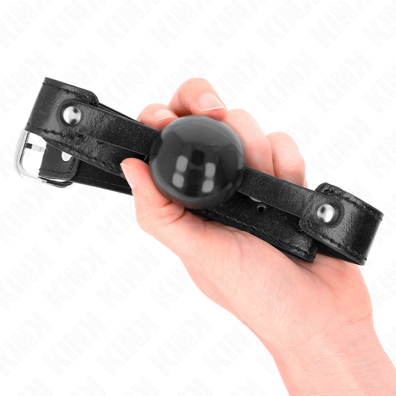 Bâillon Boule BDSM Balle TPE Souple 4 cm Sangle Réglable - Kink