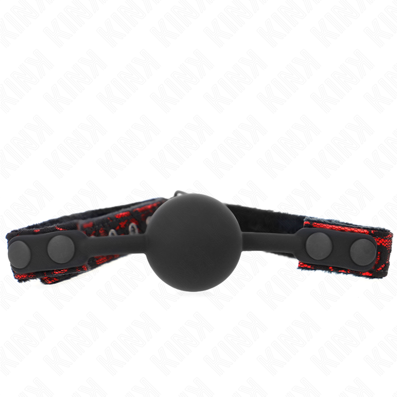Bâillon Boule BDSM Scandale Silicone 4 cm Sangle Réglable - Kink