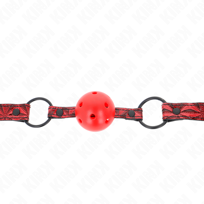Bâillon Boule Motif Diamant 4,5 cm Sangle Réglable - Kink