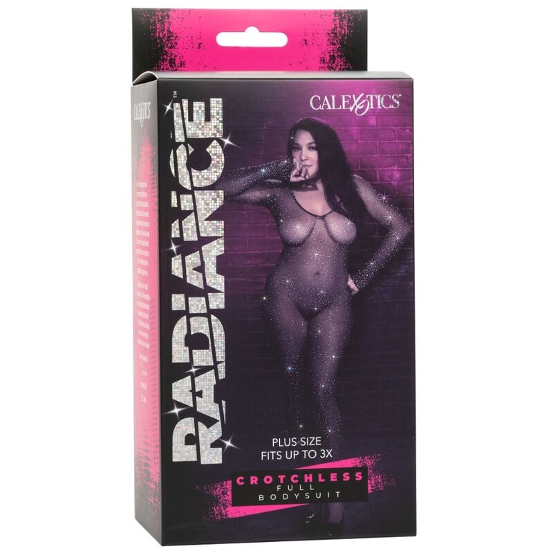 Body Sans Entrejambe Radiance Maille Strass Grande Taille - CalExotics