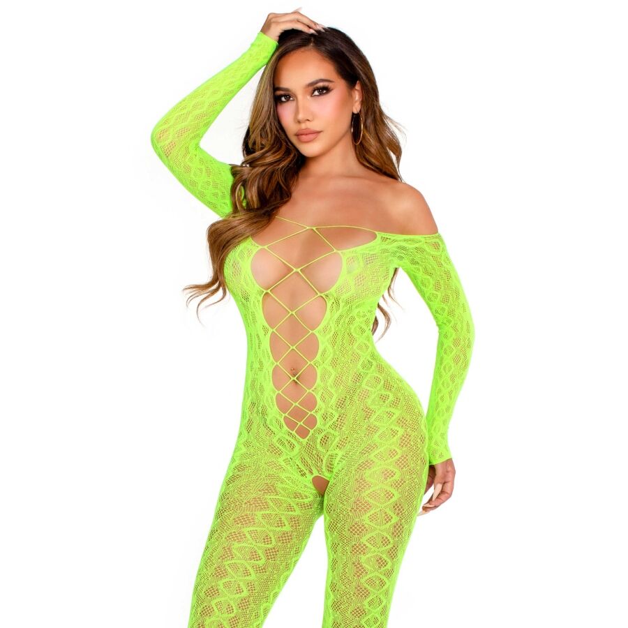 Bodystocking Dentelle Sans Fourche - Leg Avenue