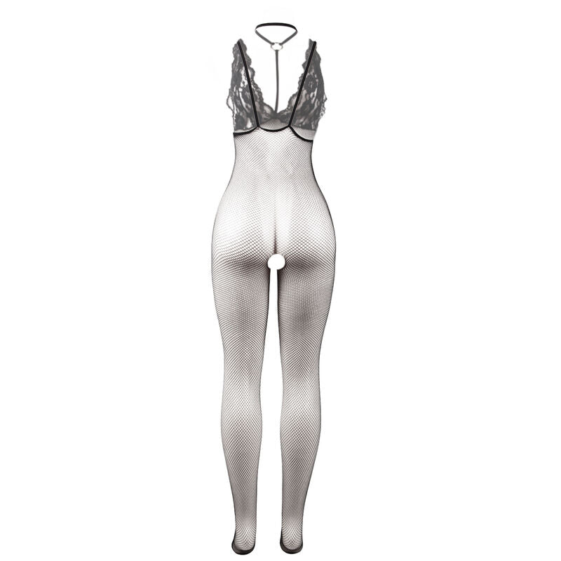 Bodystocking Résille Transparente Entrejambe Ouvert Taille Unique - Subblime