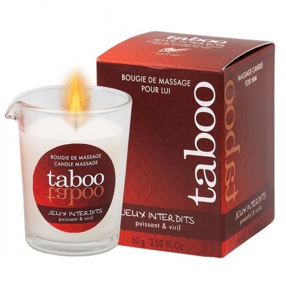 Bougie de Massage Tabou Jeux Interdits - Ruf