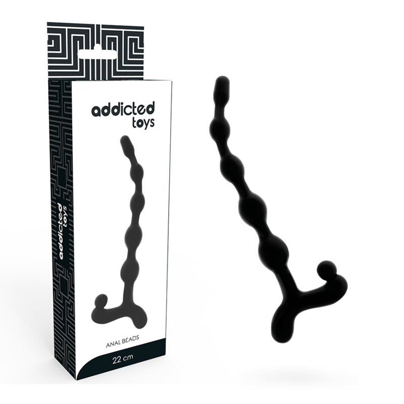 Chapelet Anal Progressif 5 Boules Anneau de Retrait 22 cm - Addicted Toys