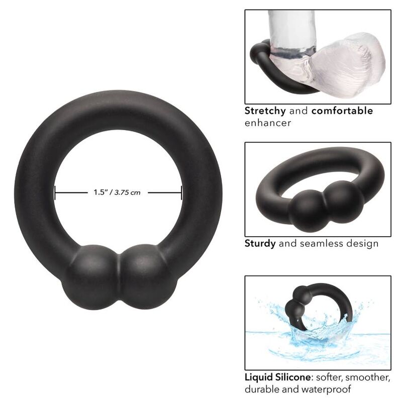 Cockring Alpha Silicone Extensible Texture Perlée - CalExotics