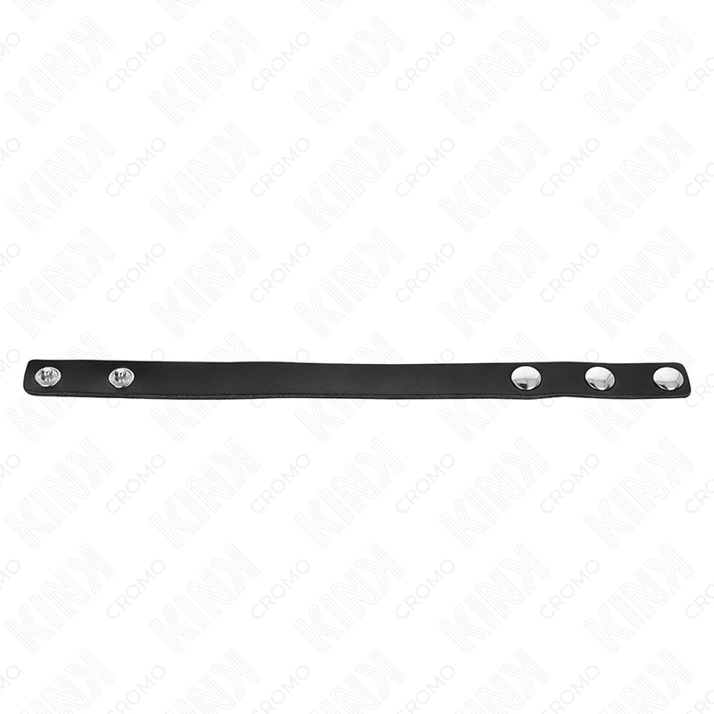 Cockring Cuir Sangle à Pénis Fermeture Pression Réglable - Kink