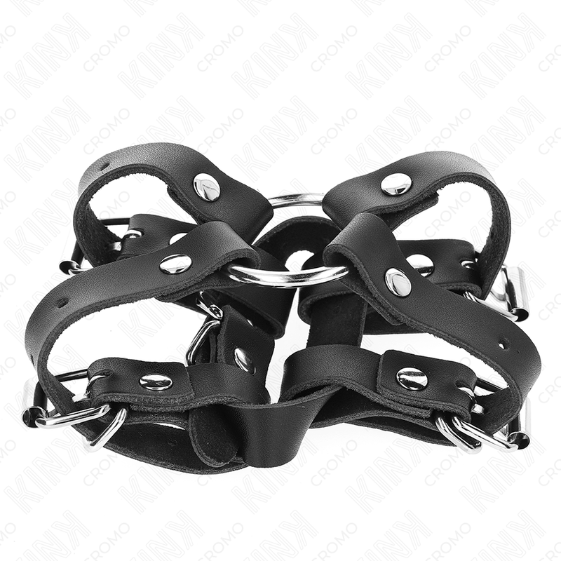 Cockring Cuir Sangles Réglables Pression Ajustable - Kink
