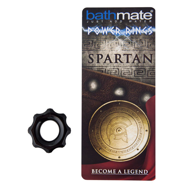 Cockring Spartan TPR Flexible Résistant Noir - Bathmate