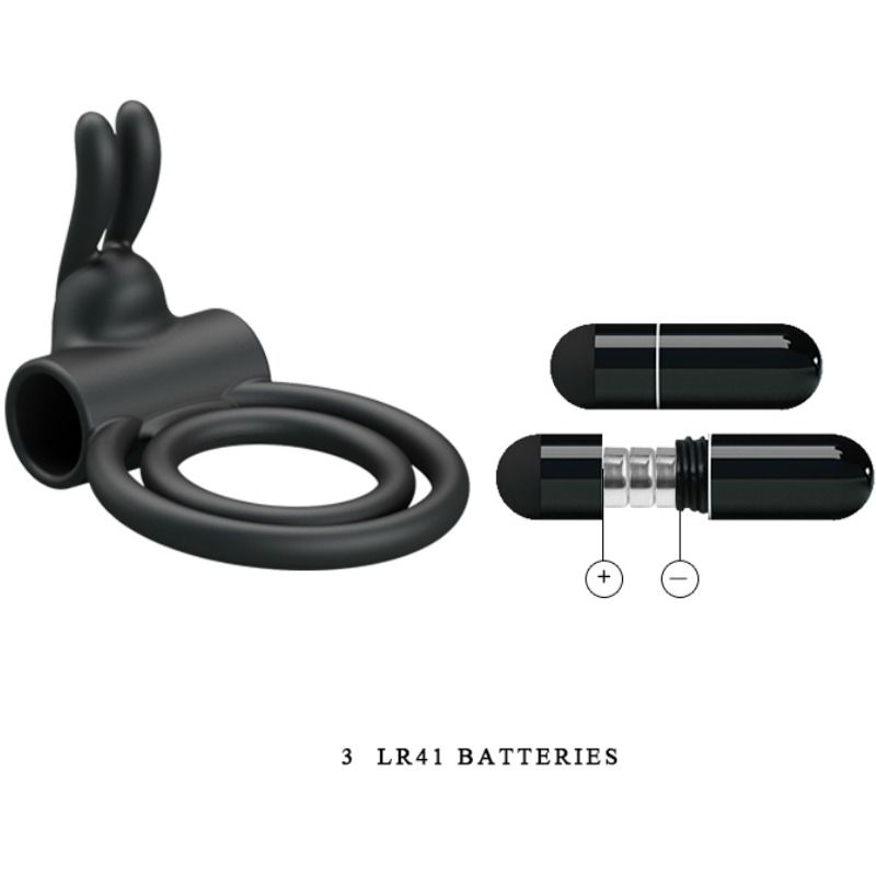 Cockring Vibrant Double Anneau Osmond Silicone Submersible - Pretty Love