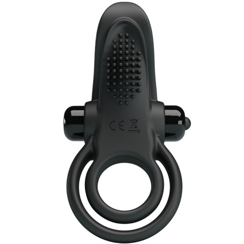 Cockring Vibrant Double Anneau Stimulateur Clitoris 10 Vibrations - Pretty Love
