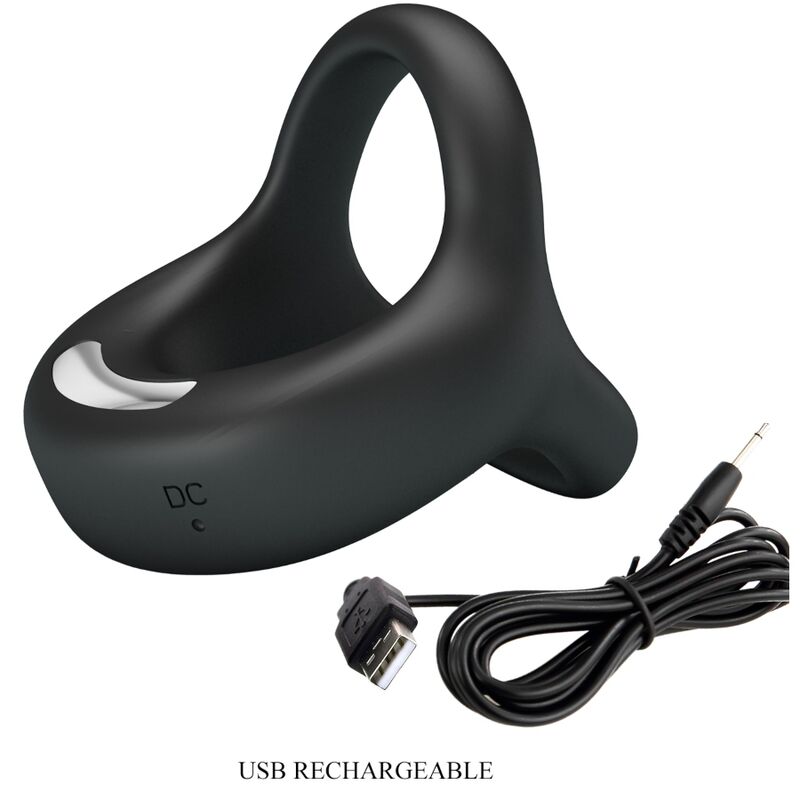 Cockring Vibrant Elliott Silicone 10 Modes Rechargeable - Pretty Love