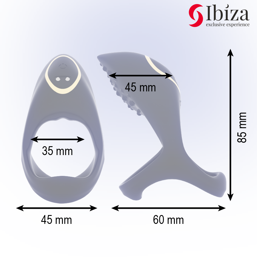 Cockring Vibrant Multisensoriel 10 Modes Silicone IPX7 - Ibiza Technology