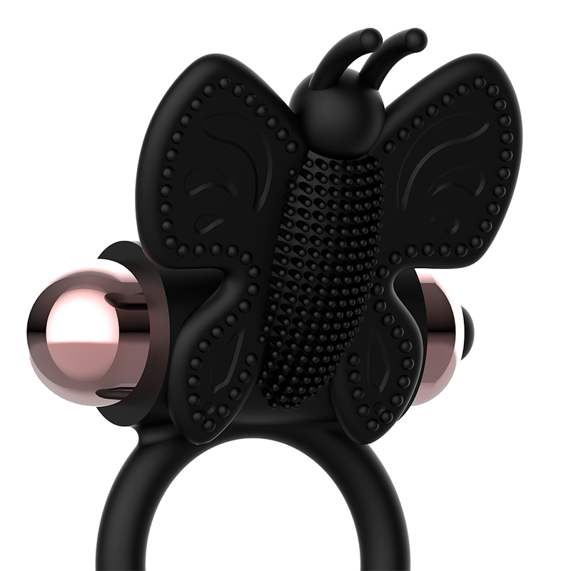 Cockring Vibrant Papillon Silicone Doux Submersible IPX6 - Coquette