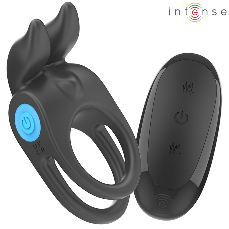 Cockring Vibrant Sam Double Anneau 10 Vibrations Télécommande - Intense