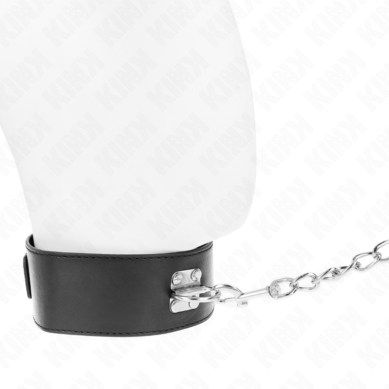 Collier BDSM Basic avec Laisse 65 cm Réglable - Kink