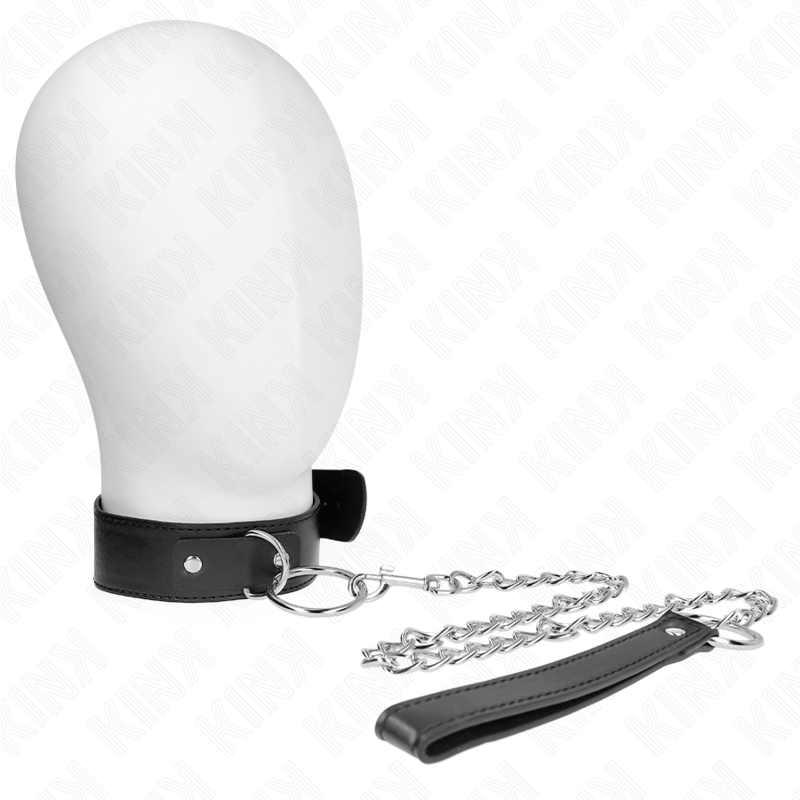 Collier BDSM Basic avec Laisse Réglable 36-43 cm - Kink