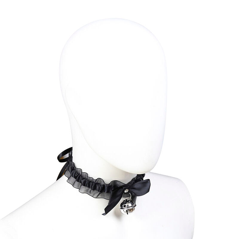 Collier BDSM Fétichiste Dentelle avec Clochette - Ohmama