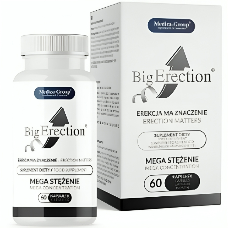 Complément Érection BigErection 60 Capsules Concentration 20:1 - Medica Group