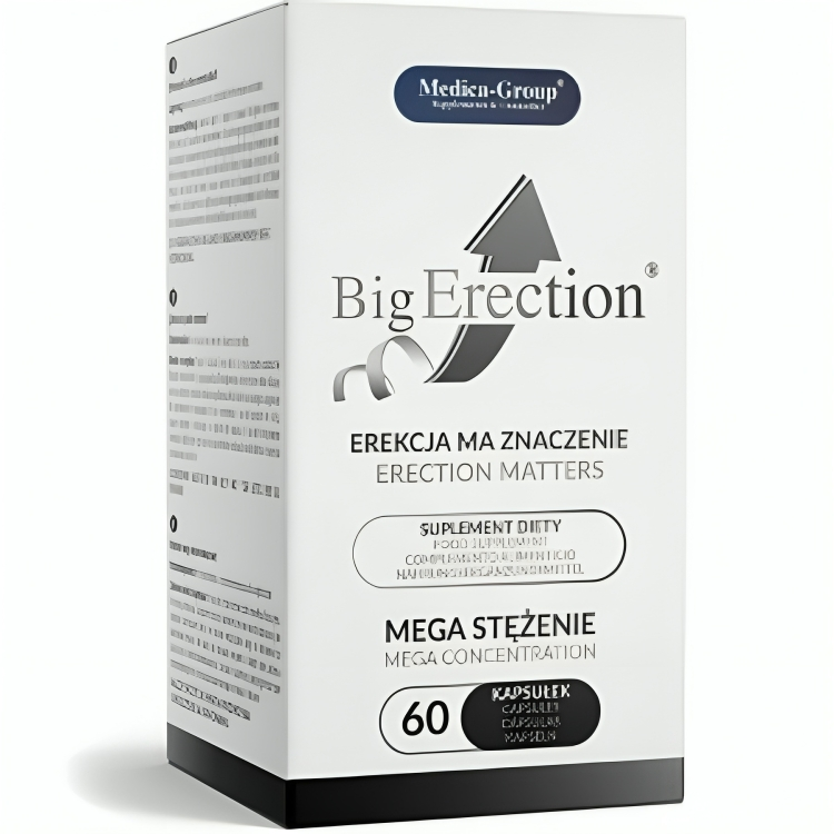 Complément Érection BigErection 60 Capsules Concentration 20:1 - Medica Group