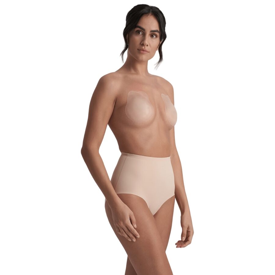 Coques Adhésives Seins Silicone Réutilisables 2 Tailles - Bye Bra