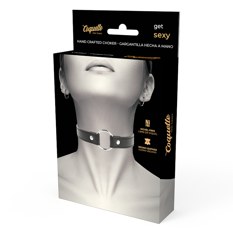 Boîte Hand Crafted Choker de Coquette Chic Desire avec photo du collier porté
