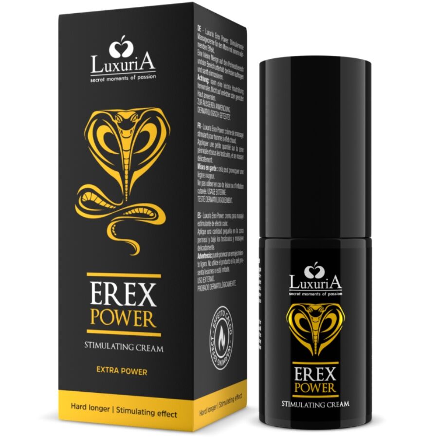 Crème Stimulante Érection Erex Power Extraits Naturels 30 ml - Intimateline