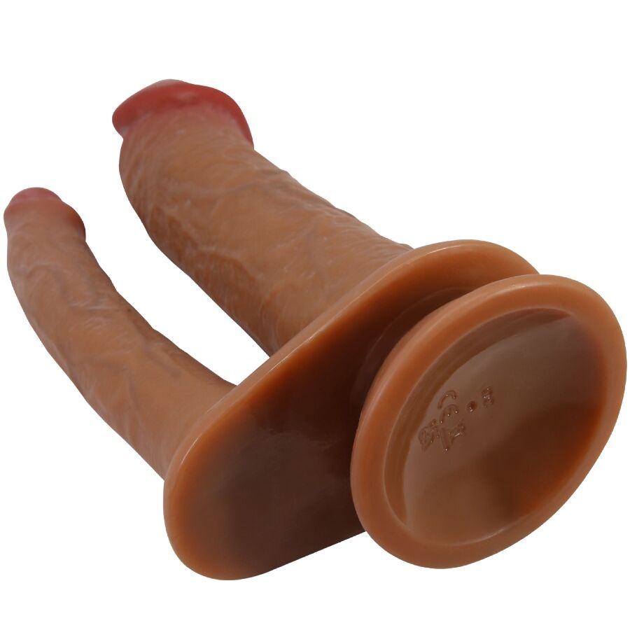 Double Gode Réaliste Vibrant Hulbert 7 Modes Rechargeable USB - Pretty Love