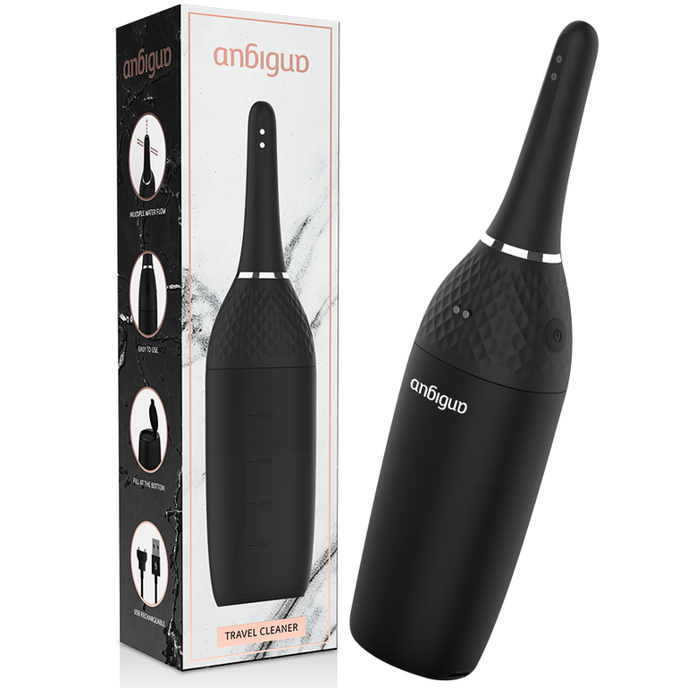 Douche Anale Automatique Rechargeable 5 Intensités Anti-Reflux 210 ml - Anbiguo