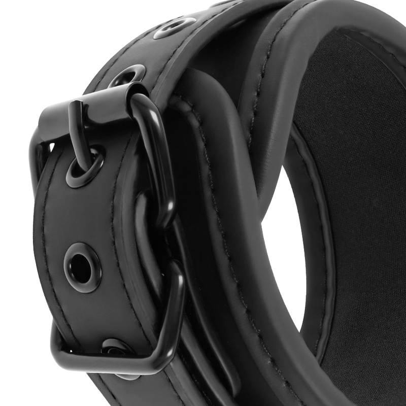Ensemble Liens de Lit BDSM Doublure Néoprène Cuir Vegan - Fetish Submissive
