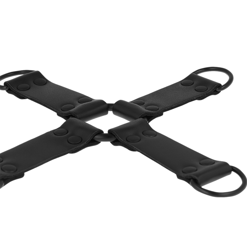 Entrave BDSM Mains et Pieds Cuir Végétalien Hogtie - Intense Fetish