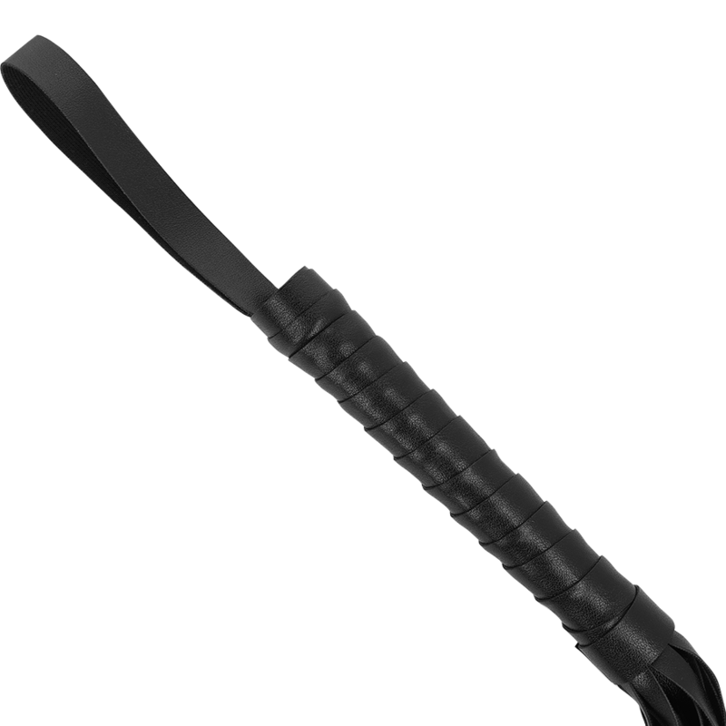 Flogger BDSM Cuir Végan Lanières Souples Poignée Ergonomique - Intense