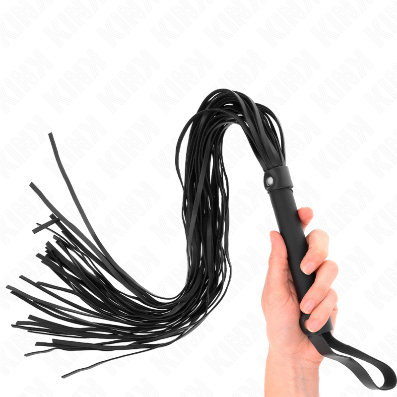 Fouet BDSM Imitation Peau de Mouton 60 cm Poignée Ergonomique - Kink