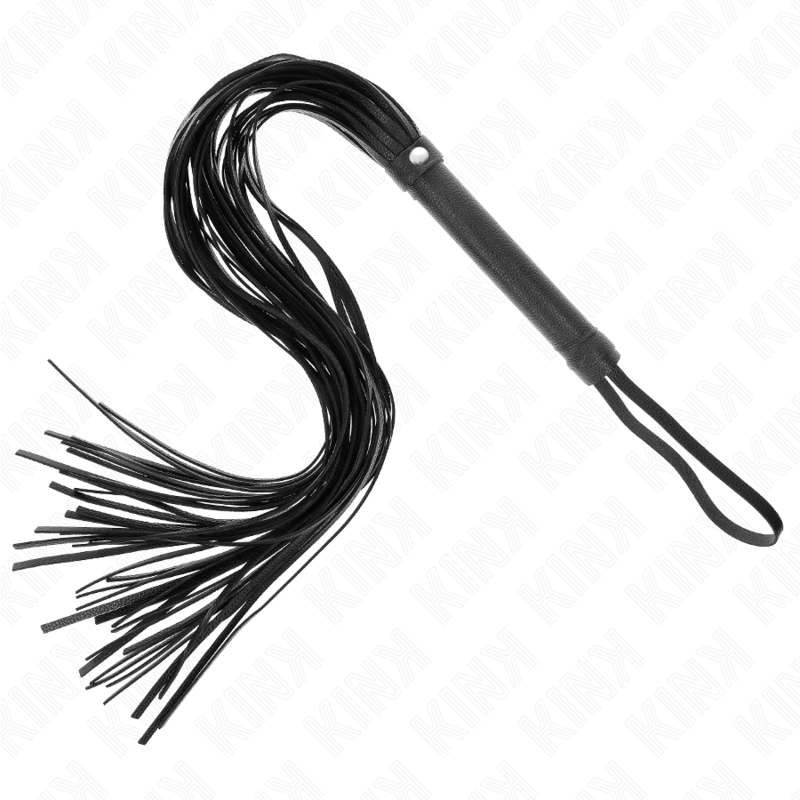 Fouet BDSM PVC Souple 70 cm Poignée Ergonomique - Kink