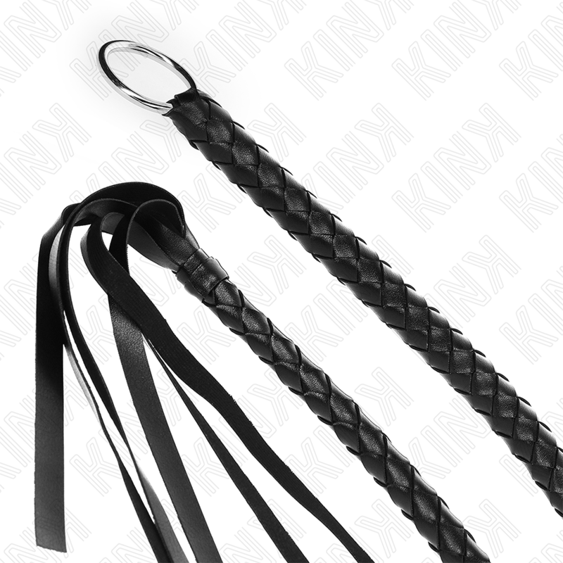 Fouet BDSM Serpent Anneau de Préhension 65 cm 2 Coloris - Kink Impact & Touch