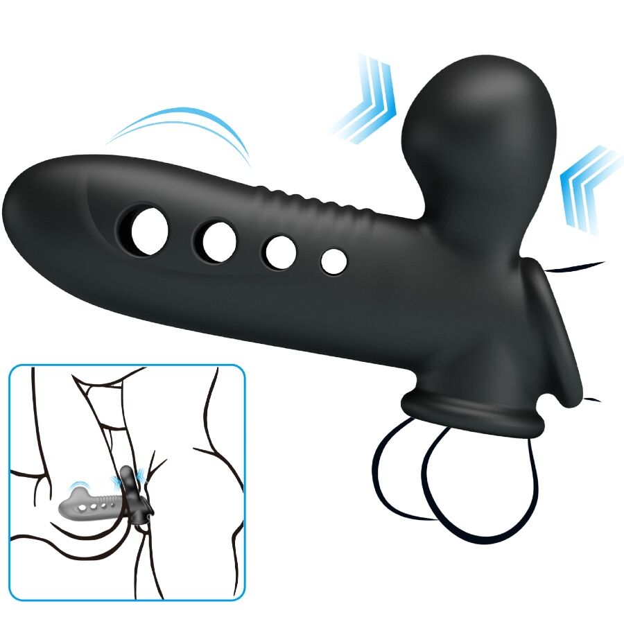 Gaine à Pénis Crâne Gonflable Airbag Silicone Étanche - Pretty Love