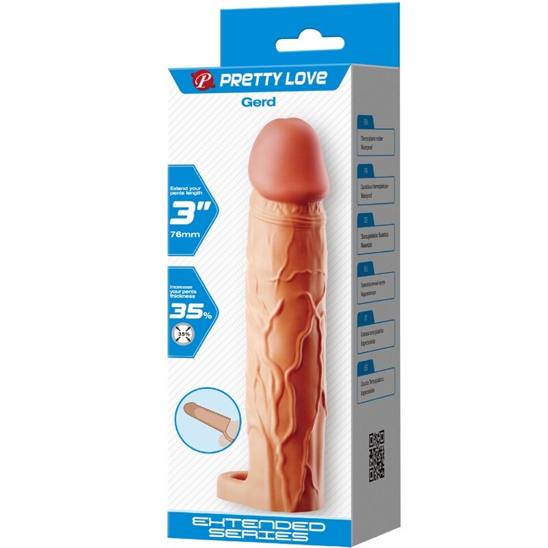 Gaine à Pénis Réaliste Gerd Effet Naturel avec Sangle Testicules - Pretty Love
