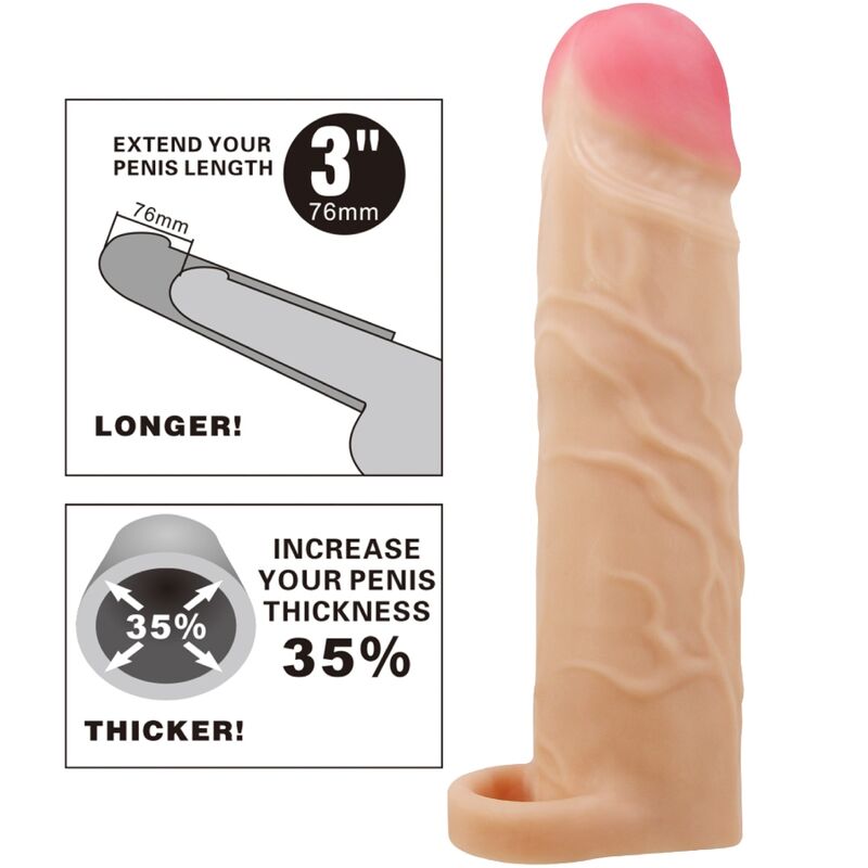 Gaine à Pénis Réaliste Gerd Effet Naturel avec Sangle Testicules - Pretty Love