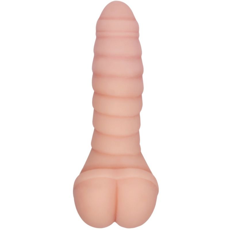 Gaine à Pénis Vibrante 2-en-1 Tunnel Texturé 21,8 cm - Crazy Bull