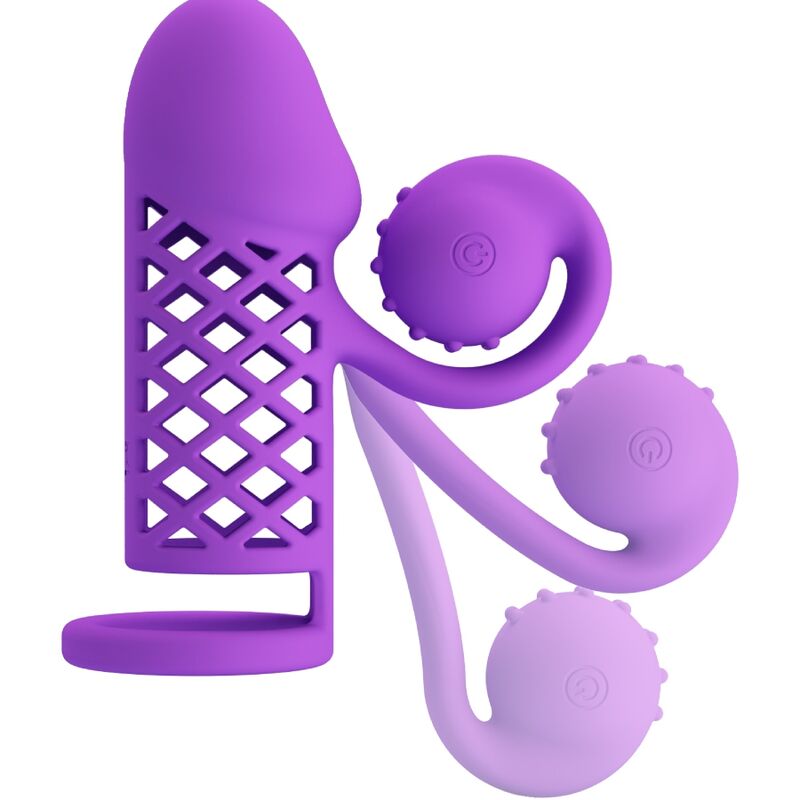 Gaine à Pénis Vibrante Harden Tête Spiralée 10 Modes Rechargeable - Romance