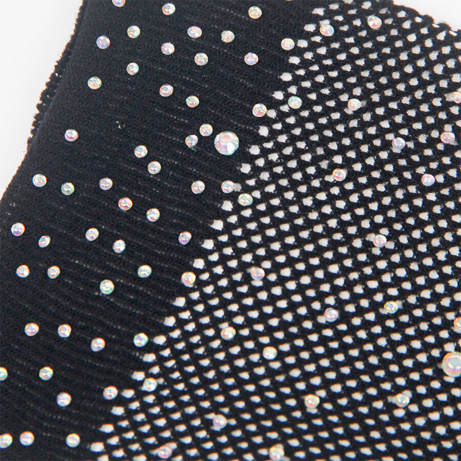 Gants Shine Transparents Pailletés Applications Diamant S/M - Subblime