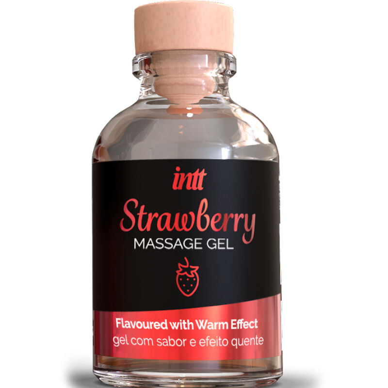 Gel de Massage Comestible Saveurs Gourmandes Effet Chauffant - Intt