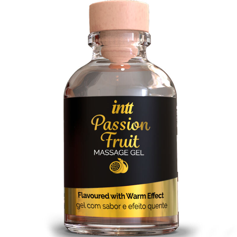 Gel de Massage Comestible Saveurs Gourmandes Effet Chauffant - Intt