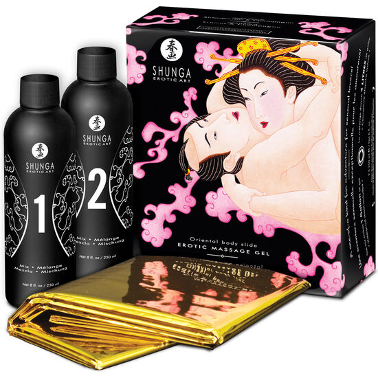 Gel de Massage Érotique Corps à Corps Oriental - Shunga
