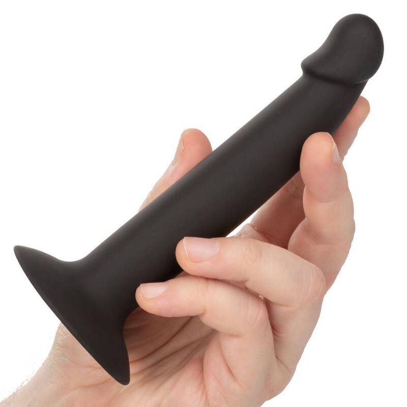 Gode Anal Fin Garon Slim Silicone Ventouse Flexible - CalExotics