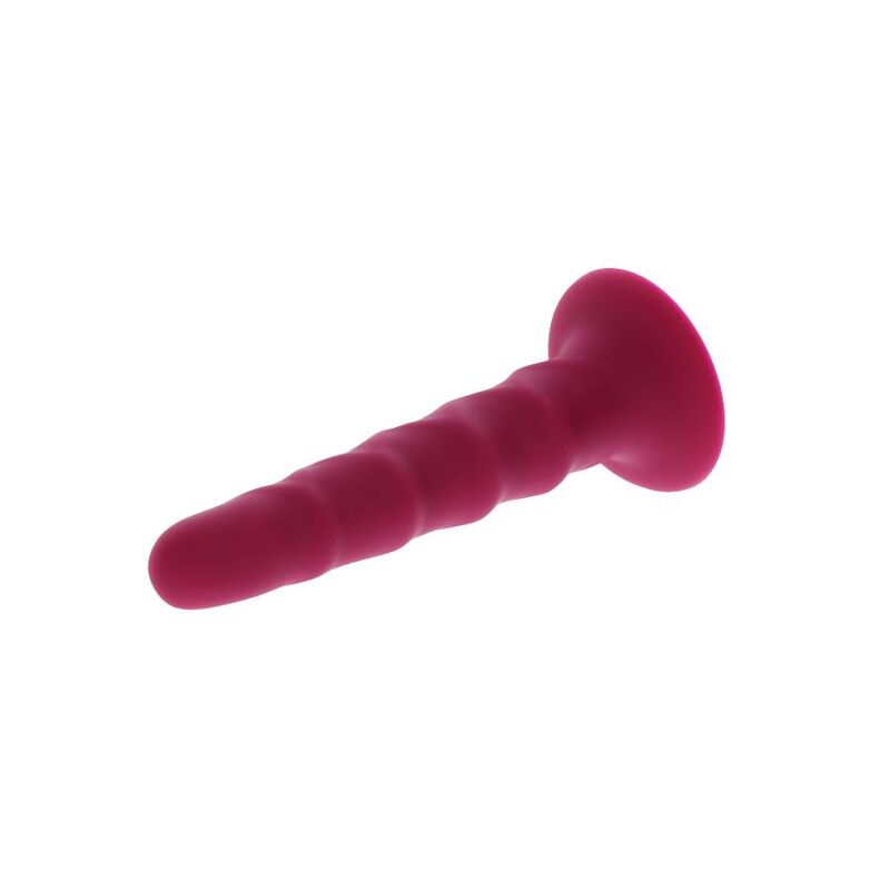 Gode Côtelé Ventouse Goodhead 12 cm Compatible Harnais - Get Real