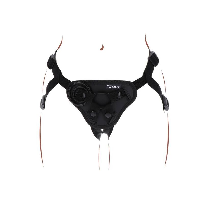 Gode Ceinture Harnais Réglable 3 Anneaux Coussin Rembourré - Get Real