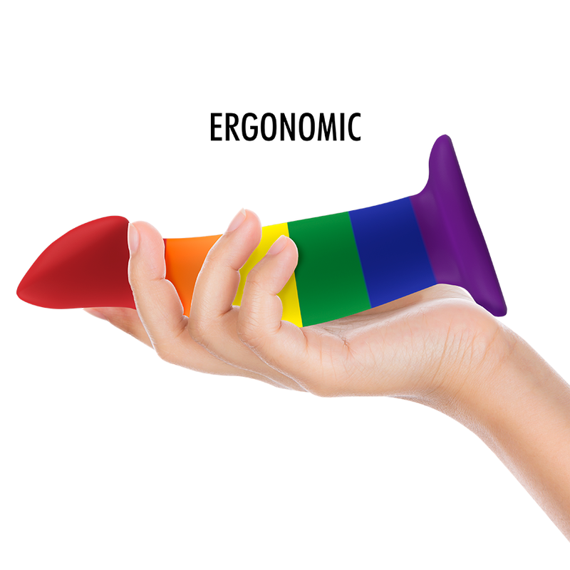 Gode Dragon Garrick Pride Silicone Texturé Base Ventouse - Mythology