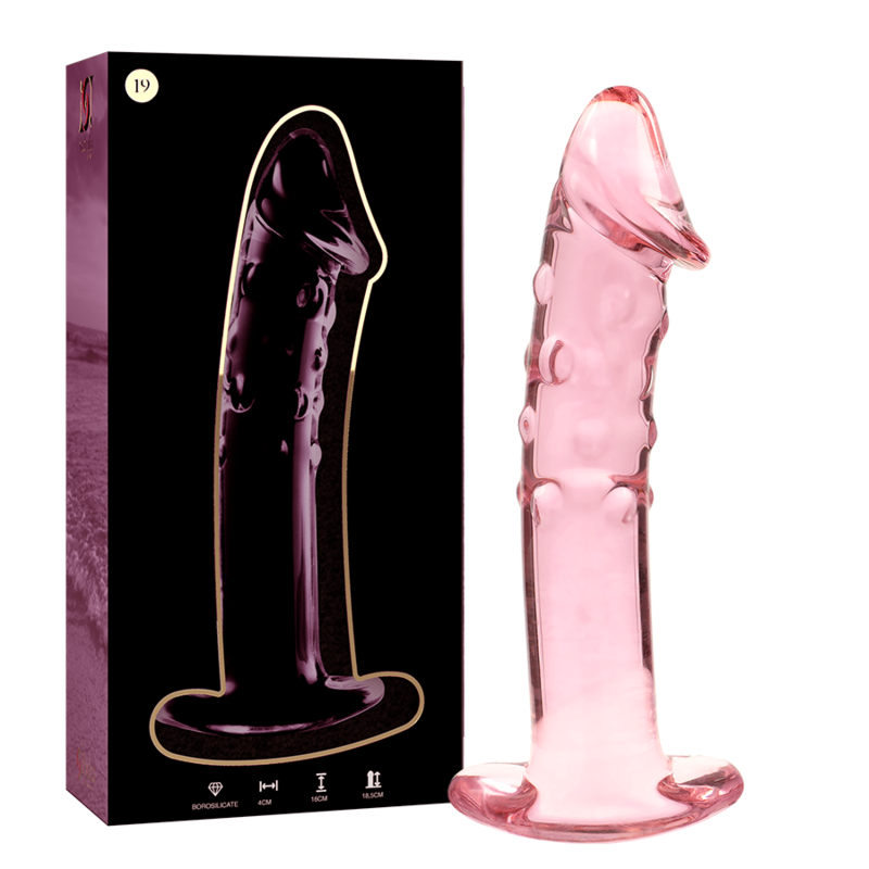 Gode en Verre Borosilicate Modèle 19 Texturé 18,5 cm - Nebula Series By Ibiza