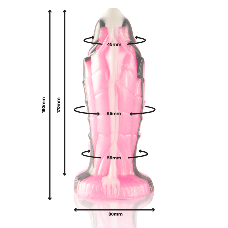 Gode Fantasy Triton Reptile Silicone Texturé 19 cm - Epic Cybersilicock